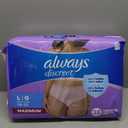 Always Discreet Adult Incontinence Underwear for Women and Postpartum Underwear, Large, Up to 100% Bladder Leak Protection, 76 Count (2 Packs of 38)