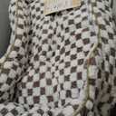 JOEJOY Dog Bed for Medium Small Dogs - Rectangle Orthopedic Dog Sofa Bed, Cute Modern Puppy Bed with Jacquard Shaggy Plush & Anti Slip Bottom, 25x21x8inches, Coffee