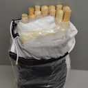 Teepee Tent for Kids with Carry Bag, Washable Playhouse for Indoor Use, Ideal Play Tent for Girls and Boys, Stripe Black