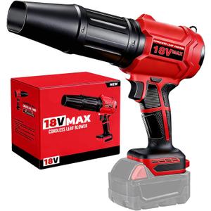 Cordless Leaf Blower for Milwaukee m18 Battery, 720-CFM 180-MPH Handheld Electric Dust Blower with Light, Battery Powered Leaf Blowers for Keyboards Patio Rain Snow Removal (Battery Not Included)