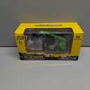 Gemini&Genius Skid Steer Loader Construction Truck 3 in 1 with Metal Forklift and Grab Shovel Construction Vehicle 1/50 Scale Alloy Wheeled Loader Toys for Kids(Wheeled/Green)