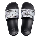 Kid's Slide Grey Camo Shark, Size 13
