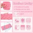 3 x 1 Pcs Christmas Bear Chocolate Silicone Mold, Cute Bear Lollipop Fondant Mold, for Christmas Party Cake Decoration, Biscuit Candy Flower Paste Chewing Gum Resistant to High and Low Temperature