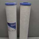 PUREPLUS 5 Micron 20" x 4.5" Whole House Sediment Home Water Filter, Grooved Sediment Cartridge, Replacement for Aqua-Pure AP810-2, Pentair Pentek DGD-5005-20, Home Master CFDGD2501-20BB, 2Pack