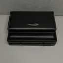 Juvale Joyero organizador y soporte para hombre, caja de reloj negra con bandeja de cuero para mejoras del hogar, 12.6 x 9 x 4 pulgadas