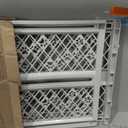 MYPET North States Paws Portable Pet Gate: 26-40" Wide. Pressure Mount. No Tools Needed. Made in USA. Dog Gate 23" Tall, Expandable, Durable Dog Gates for Doorways, Light Gray