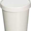 25ct White Pint Frozen Dessert Containers 16 oz (250)