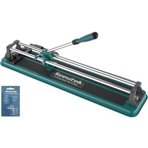 Seeutek 17 inch Manual Tile Cutter, Professional Porcelain Ceramic Tile Cutter, Double Rails Design with Tungsten Carbide Cutting Wheel