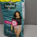 Depend Fresh Protection Adult Diapers, Incontinence & Postpartum Bladder Leak Underwear for Women, Disposable, Maximum, Extra-Extra-Large, Blush, 22 Count, Packaging May Vary