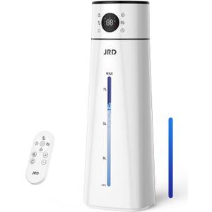 JRD Humidifier Large Room 8L/ 2.1Gal, Ultrasonic Cool Mist for Bedroom, Quiet Humidifier with Remote Control, 10 Mist Modes, 24H Timer, Night Light, AI Mode, 40H Run for Home Office Baby Pets Plants