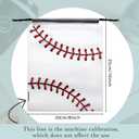 Flutesan 50 Pack 8 x 10 Inch Drawstring Baseball Party Favor Bags Plastic Baseball Snack Goodie Bags Gift Packaging Storage for Birthday Sports Theme Party Supplies