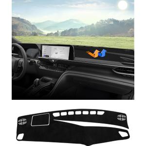 Autorder Dashboard Cover Mat Fit for 2023-2025 2026 Toyota Crown Accessories Dash Cover Flannel Dash Mat Sunshade Glare UV Rays Protector