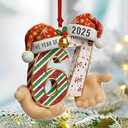 Santa Says Six Seven Christmas Ornament 2025 - Funny 67 Meme Ornament, Funny Christmas Ornaments 2025 - Santa Ornaments for Christmas Tree - Stocking Stuffers for Teens - Teen Girls Trendy Stuff