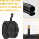 JIAYAN 24/26x1.95 Folding Replacement Bicycle Tires with Tire Levers and Tire Liners, 24''/26'' Mountain Bike Tire and Inner Tube for MTB Off-Road Bicycle
