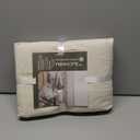 NEXHOME PRO Duvet Cover King Size, 100% Washed Cotton Orgnic Linen Like Textured Breathable Durable Comfy, Cream Grey