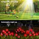 Halloween Decorations, 4 Pack Halloween Yard Decorations Solar Two Functions, Halloween Lights for Patio Garden Lawn Party Decorations