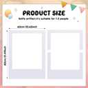 Beeveer 32 x 24 Inch Photo Booth Selfie Frame Prop Booth for Birthday Event Parties Large Blank DIY Cutout Props for Funny Decoration Christmas, Holiday Supplies