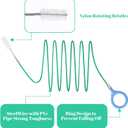 4PCS Auto Sunroof Drain Cleaning Tool, 196in Extra-Long Car Drain Cleaning Brush, Flexible Rotatable Pipe Cleaner Brush for Car Sunroof Wiper Windshield Drains Hole