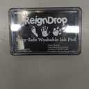 ReignDrop Ink Pad For Baby Footprint & Handprint - Creates Impressive Long Lasting Keepsake Stamp for Infant & Kids. Smudge Proof, Easy to Wipe Off Skin, Safe & Gentle Acid Free(Black)