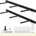 2pcs Floating Shelf Hardware Heavy Duty Hidden Shelf Brackets Support,Wall Mounting Invisible Floating Shelves Bracket with Jig (34" x 8" x 1.5" with Tools)