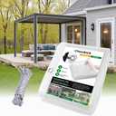 Clear Tarp Heavy Duty Waterproof 10 x 20 FT, 20 Mil Clear Tarps with Grommets, Heavy Duty Clear Vinyl Tarp for Patio Pergola Garden Canopy Rainproof Wind-Proof Anti-Tear (10 x 20 FT)