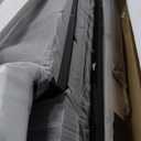 Henn&Hart 28" Wooden Accent Cabinet, Sideboard Buffet Cabinet with 2 Panel Doors, an Adjustable Shelf and Cable Management Cut-Out for Living Room, Dining Room, Bedroom or Entryway, Antiqued Gray Oak (Black Grain)