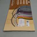 Volnamal Legging Organizer for Closet, Metal Yoga Pants Hangers 2 Pack w/10 Clips Holds 20 Leggings, Space Saving Hanging Closet Organizer w/Rubber Coated Closet Organizers and Storage, Black