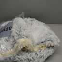 Cat Bed Round Fluffy Hooded Cat Bed Cave, Anti-Anxiety Cave Bed with Hooded Blanket, Cozy Cuddler Luxury Puppy Pet Bed, Anti-Slip Bottom and Machine Washable (Grey, Medium)