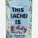 Best Teacher Ever Socks “This Teacher Is Off Duty” Sole Women's One Size 6 - 11