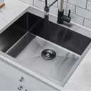 24x19 Laundry Sink Undermount Laundry Room Utility Sink Stainless Stainless Steel Undermount Utility Sinks 24 Inch 16 Gauge Single Bowl Deep Kitchen Sink Under Mount Outdoor Sink With Grid