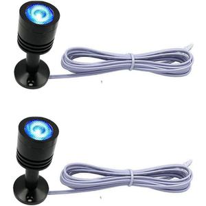 Taysing LED Mini Spotlight Indoor Picture Lights Artwork Lighting Art Lights Without Power Supply 2 Pack (Blue)