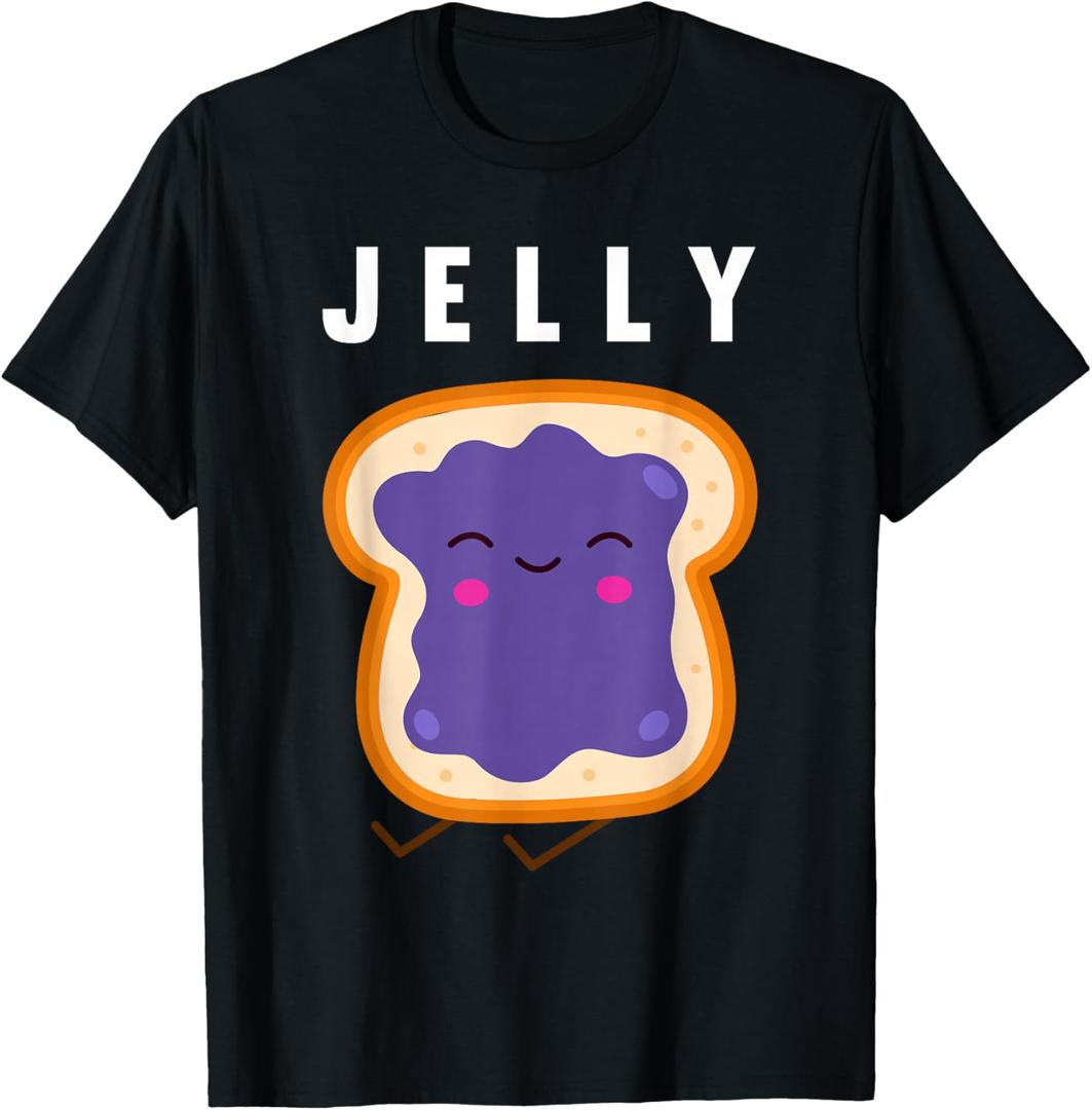 Peanut Butter and Jelly Best Friend Matching T-Shirt Small