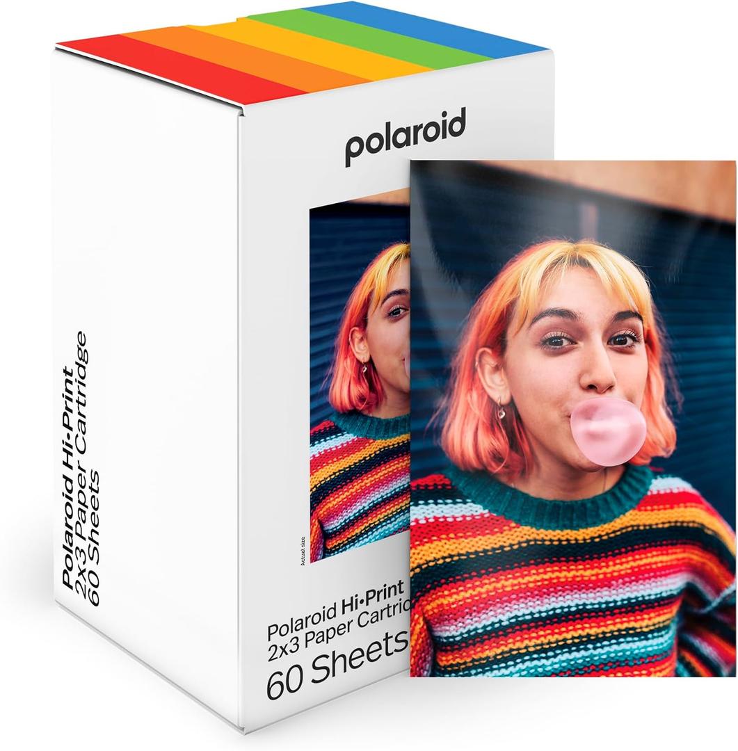 Polaroid Hi-Print Paper - 2x3 Photo Paper Cardridge - 60 Photos (6356)