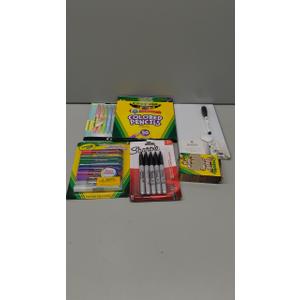 Set of Pens, Colors And A White Board
