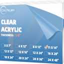 CALPALMY (2-Pack 11 x 14 Clear Acrylic Sheet Plexiglass  1/8 Thick; Use for Craft Projects, Signs, Display Cases, Sneeze Guard and More; Cut with Cricut, Engraver, Saw or Hand Tools