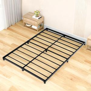 3 Inch Queen Bed Frame Low Profile, Queen Size Bed Frame, Heavy Duty Metal Platform No Box Spring Needed, Easy Assembly Mattress Foundation, No Noise, Black