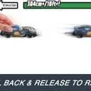 Hot Wheels Pull-Back Speeders Set of 2 Toy Cars in 1:43 Scale, Pull Cars Backward & Release, High-Performance, Collectible, with Rolomatic Engine or Door or Hood That Opens