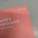 COOLMATE Pilates Socks with Grips for Women, Yoga Socks, Crew Non Slip Women for Barre, Pilates Gifts for Women (A-06k. 4 Pairs Ruffle Black/White/Light Purple/Pink)