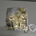 Packed Party Spirit Squad Confetti Everything Pouch, Makeup Bag, Travel Bag,Cosmetic Bag for Women (Good As Gold) (Blue)