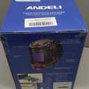 ANDELI Welding Helmet,Panoramic 180 3.94"X3.74"Large Viewing True Color Solar Powered Auto Darkening Welding Helmet with Side View 4 Arc Sensor 4/5-8/9-13 Welder Mask MONERAE