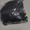 popvil Women Strapless One Piece Swimsuit Tummy Control Bandeau Swim Dress Bathing Suit with Colorful Trim Cute Bow (Medium, Black)