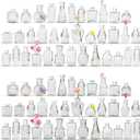 72 Pcs Bud Vase Set, Vases for Centerpieces, Cute Glass Bud Vases in Bulk, Small Vases for Flowers, Clear Vase Set for Wedding Decorations, Home Table Flower Dcor