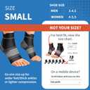 6 Pairs Plantar Fasciitis Socks for Men & Women, Ankle Brace Compression Socks with Arch Support for Achilles Tendonitis, Heel Pain, Swelling & Arthritis Relief, Black, Small