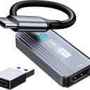 Papeaso Video Capture Card, HDMI to USB C 3.0 Capture Card, 1080P 60FPS Video Capture Device, for Streaming, Teaching,Gaming, Video conferencing or Live Broadcasting