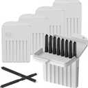 (40 Pcs) Phonak Cerumen Stop Wax Guards Filters for Hearing Aids Resound,Widex and Unitron, Hearing Aid Accessories Cerumen Stop Cleaning Tool Replacement Parts, Ear Supplies Cleaning Kit (5 Packs (Milky)