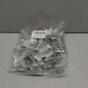 10 Pcs Fake Flowers Poinsettia Artificial Silver and White Flower 5.5" Christmas Tree Ornaments for Spring Easter Home Kitchen Wedding Bouquet Mother's Gift Day Decorations