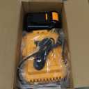 20v Max Battery Replacement for Dewalt Battery 5.0Ah with DCB112 Battery Charger Station for DCB200 DCB120 (Yellow)