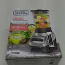 BLACK+DECKER PowerCrush Multi-Function Blender with 6-Cup Glass Jar, 4 Speed Settings, Silver