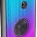 BUGANI Loud Bluetooth Speaker, 80W Portable Wireless Speakers with Punchy Bass and Loud Sound, LED Lights, 15H Playtime, IPX6 Waterproof, Support AUX/TF Card/USB, Big Party Speaker for Outdoor