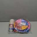 Dog Paw Birthday Party Supplies, 97 PCS Colorful Dog Bones Paw Party Decorations Favors, Includes Dog Bones Tablecloth, Disposable Paper Plates, Forks, Napkins and Paper Cups, Serves 16 Guests